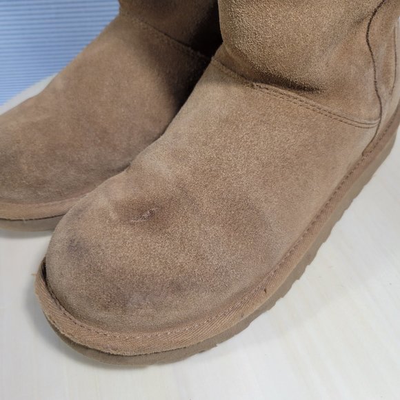 Ugg Australia LARYN Brown Tan Suede Boot Swarovski Women's Size 5 - Picture 10 of 12